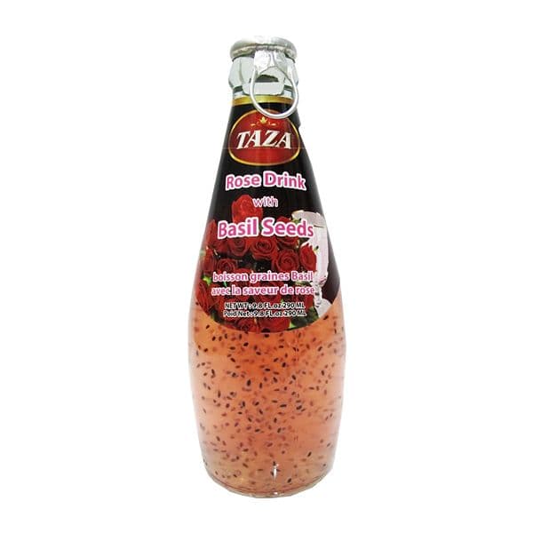 Taza Rose Drink With Basil Seeds