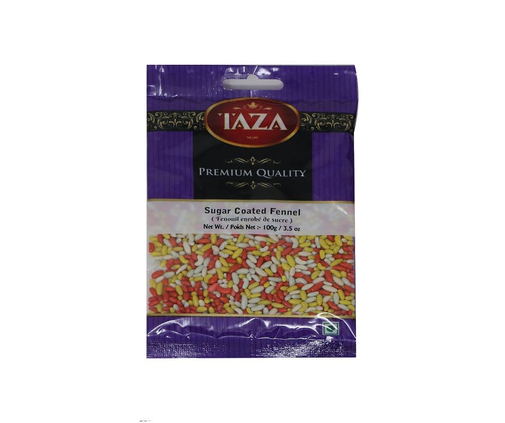 TAZA Sugar Coated Fennel (Pouch) 100Gm