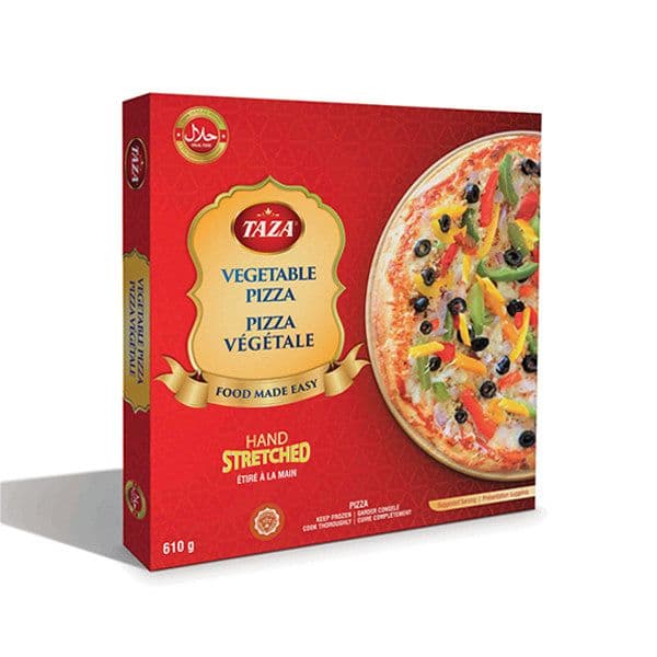 Taza Vegetable Pizza Hand Stretched
