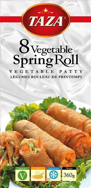 Taza Vegetable Spring Roll 8pcs