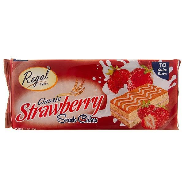 Regal Strawberry Cake Bars